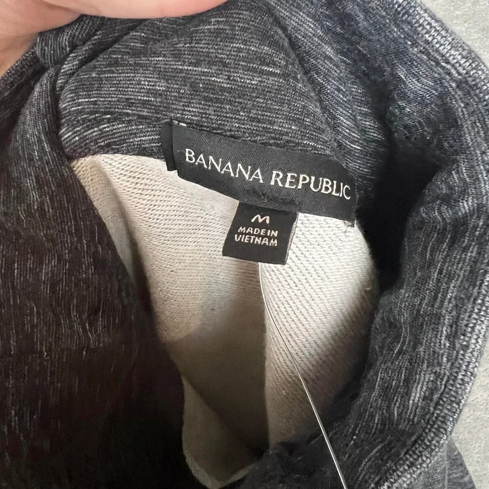 Banana Republic Sweatsuit Mens‎ M Heathered Grey Mockneck Luxe NWT